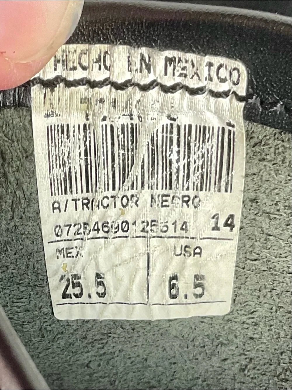 Cebu Safety Toe Leather Work Boots Oull On Men's Sz 6.5 Black Mexico